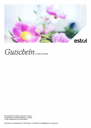 Gutschein Blumen pink