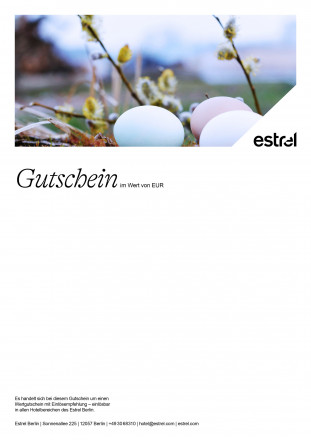 Gutschein Ostereier mit Weidenkätzchen