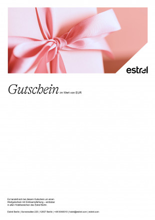 Gutschein Geschenkschleife rosa