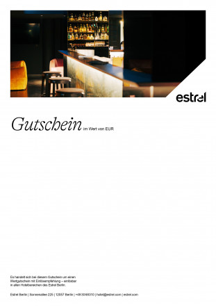 Gutschein New York Bar Tresen beleuchtet