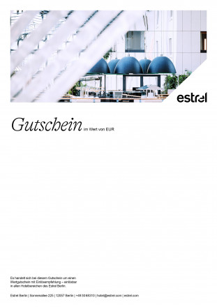 Gutschein Atrium Estrel mit Kunst