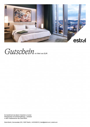 Gutschein Estrel Tower Zimmer mit Ausblick Berlin